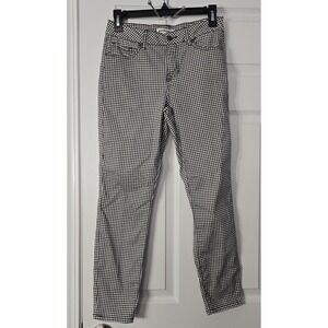 Artisan NY Womans Ankle Pants. Size 4 x 26 black & White plaid